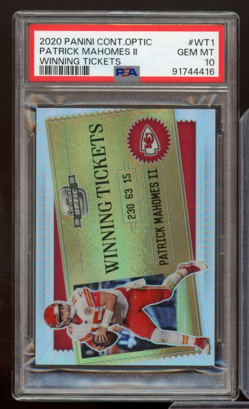 Patrick Mahomes Card 2020 Panini Contenders Optic Winning Tickets #Wt1 PSA 10 Image 1