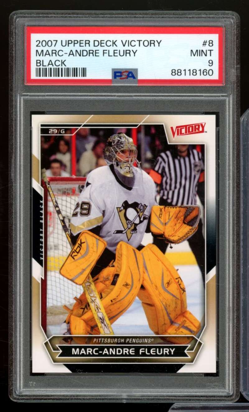 Marc-Andre Fleury Card 2007-08 Upper Deck Victory #8 PSA 9 Image 1