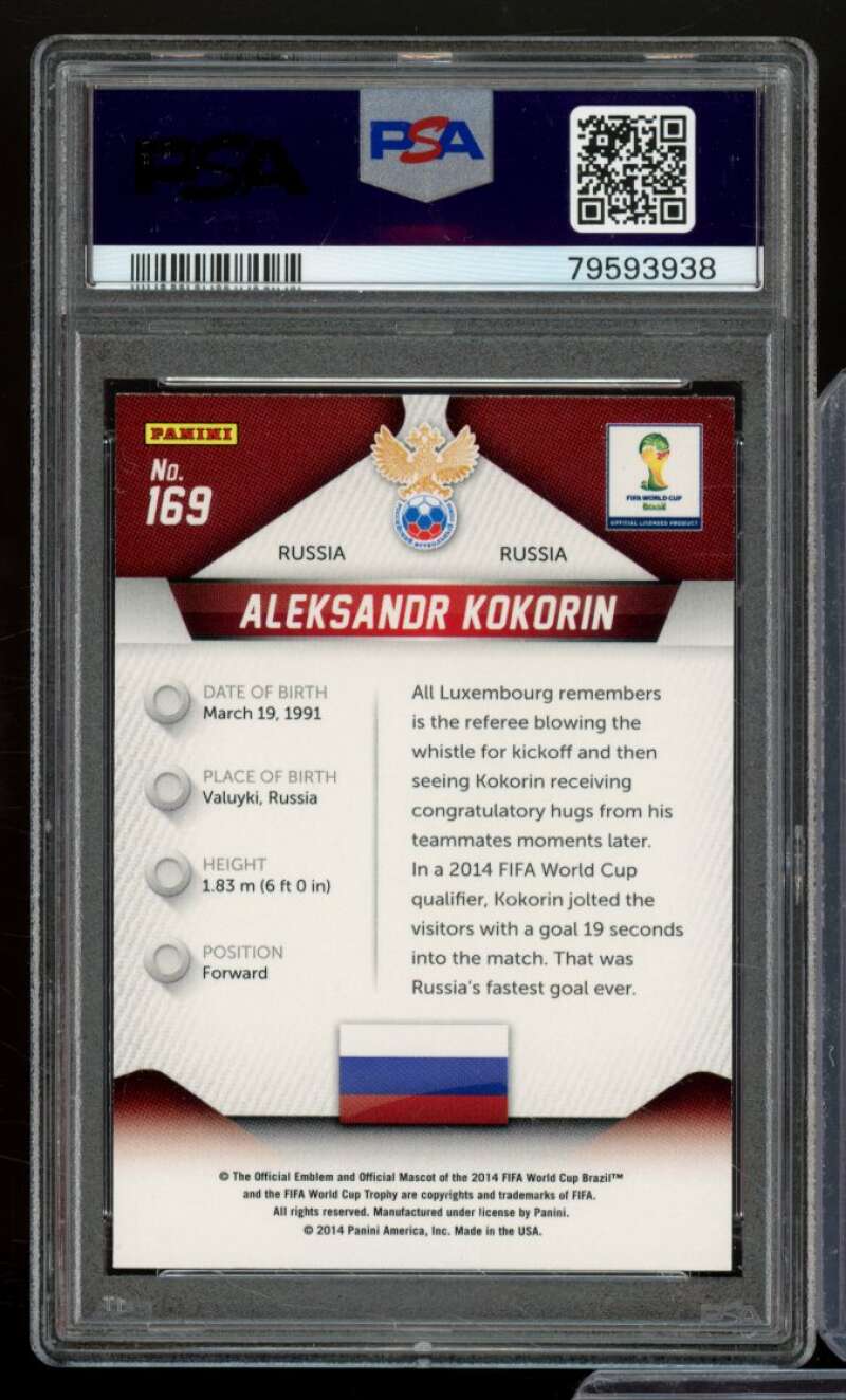 Aleksandr Rookie Card 2014 Panini Prizm #169 PSA 10 Image 2