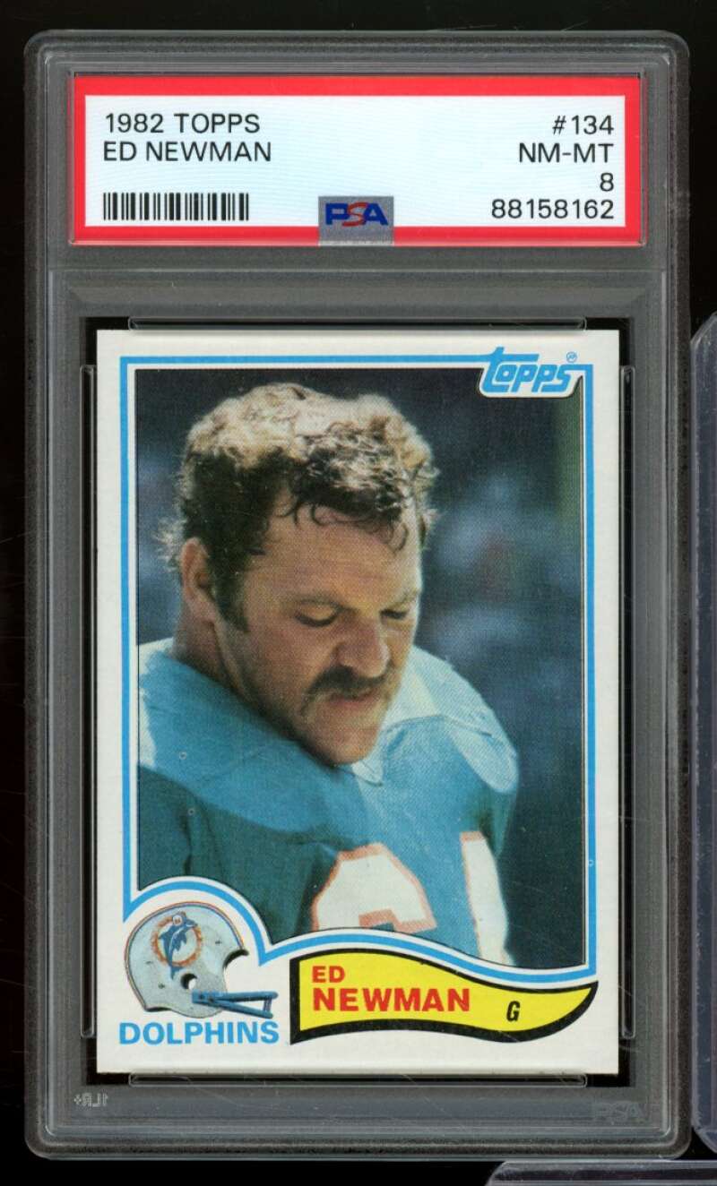 Ed Newman Card 1982 Topps #134 PSA 8 Image 1