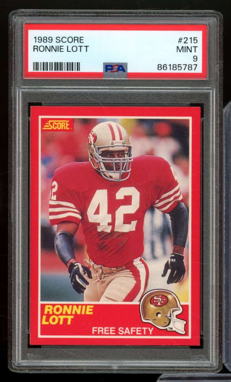 Ronnie Lott Card 1989 Score #215 PSA 9 Image 1