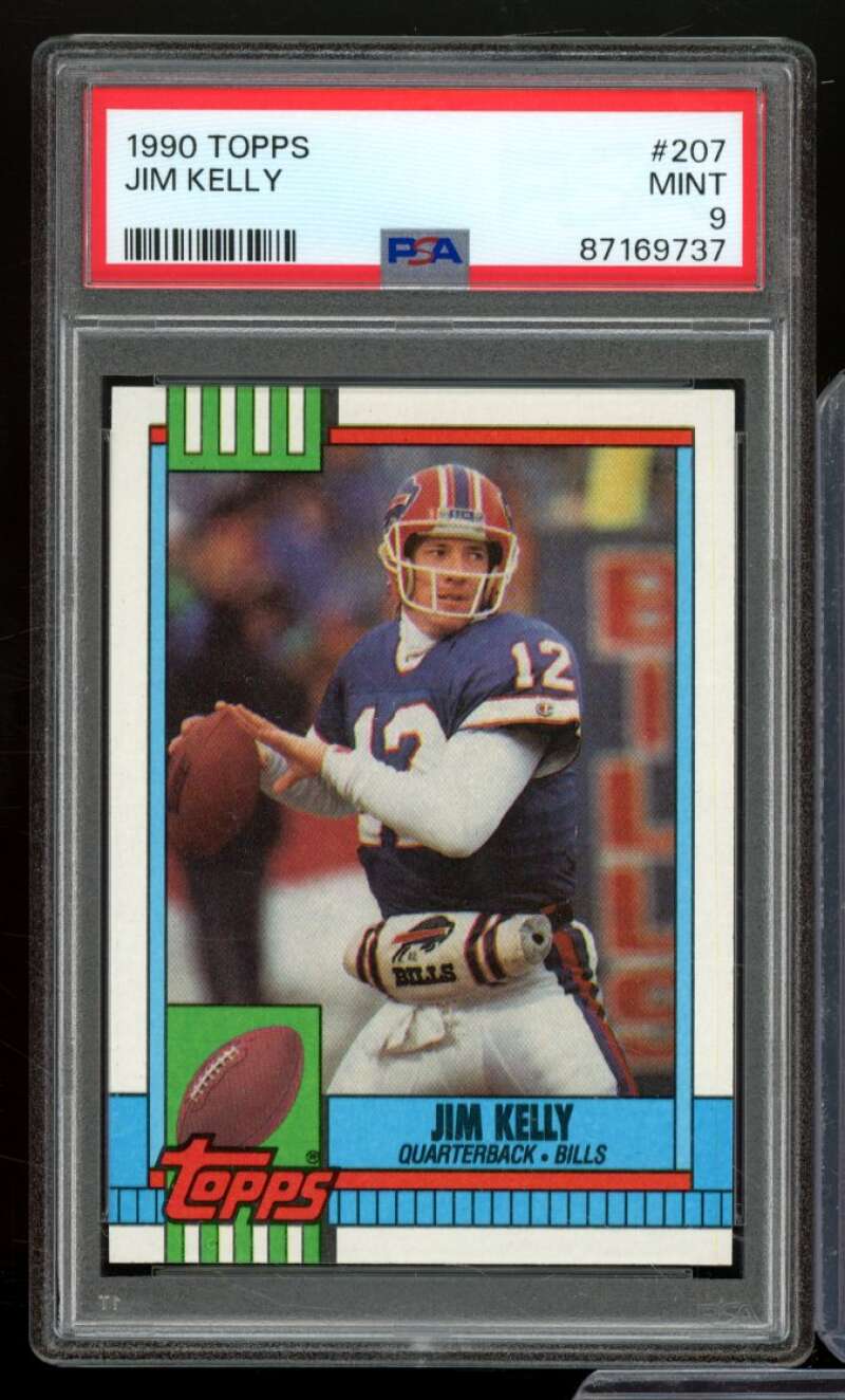 Jim Kelly Card 1990 Topps #207 PSA 9 Image 1