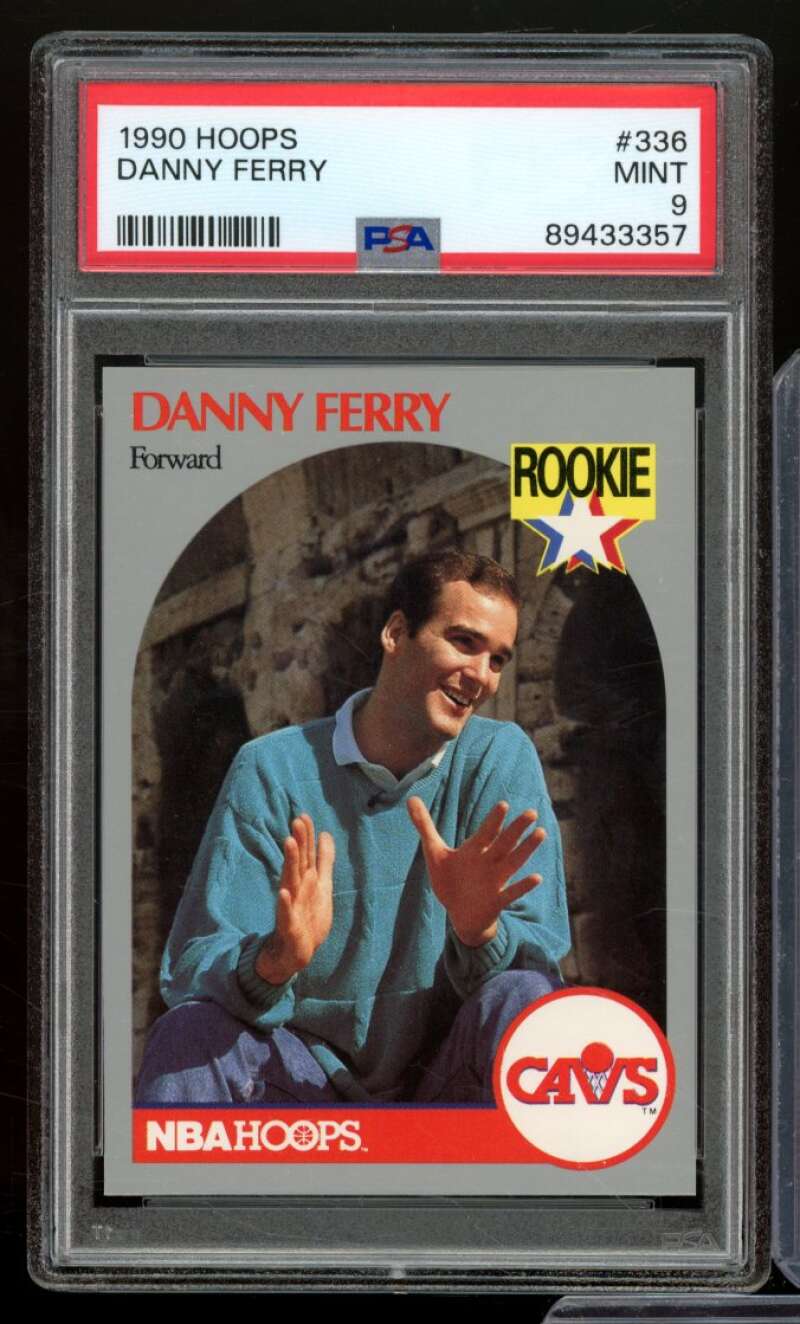 Danny Ferry Card 1990-91 Hoops #336 PSA 9 Image 1