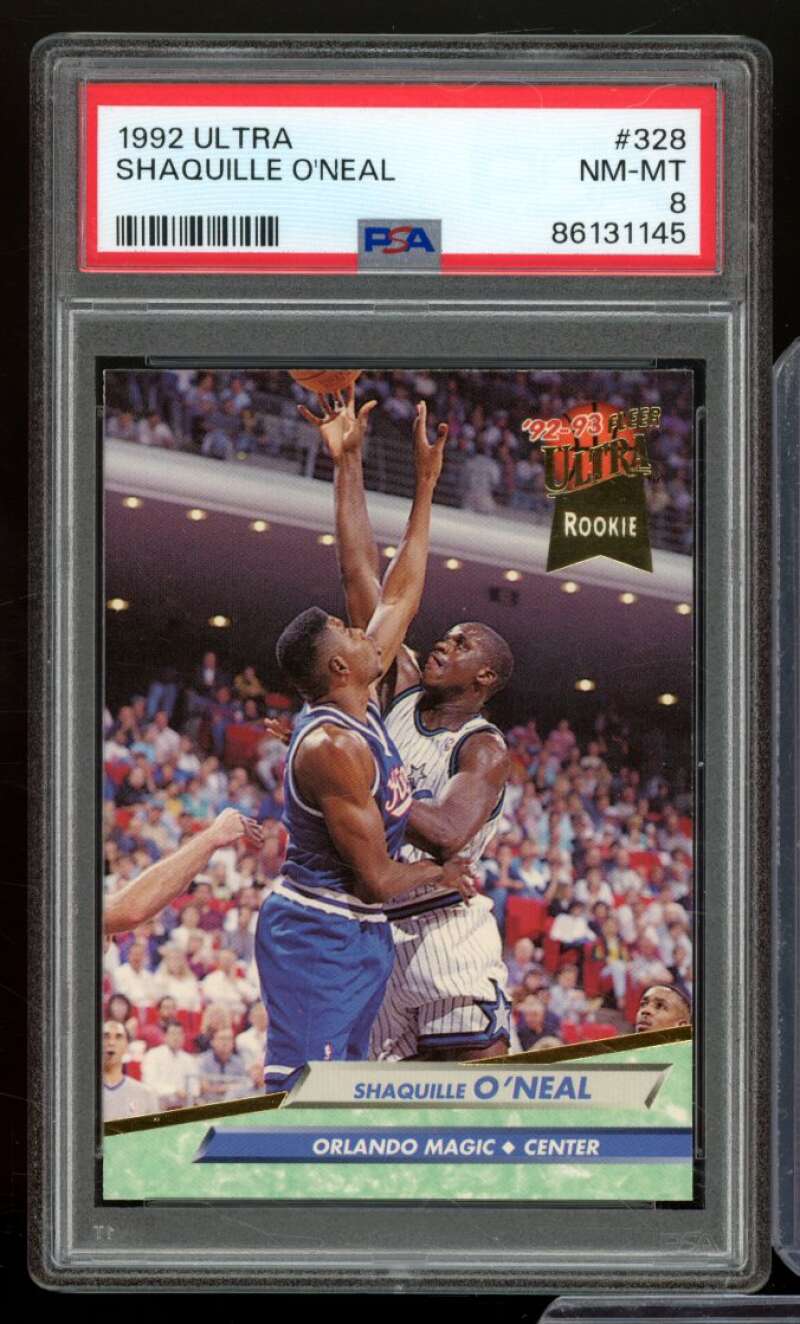 Shaquille O'Neal Rookie Card 1992-93 Ultra #328 PSA 8 Image 1