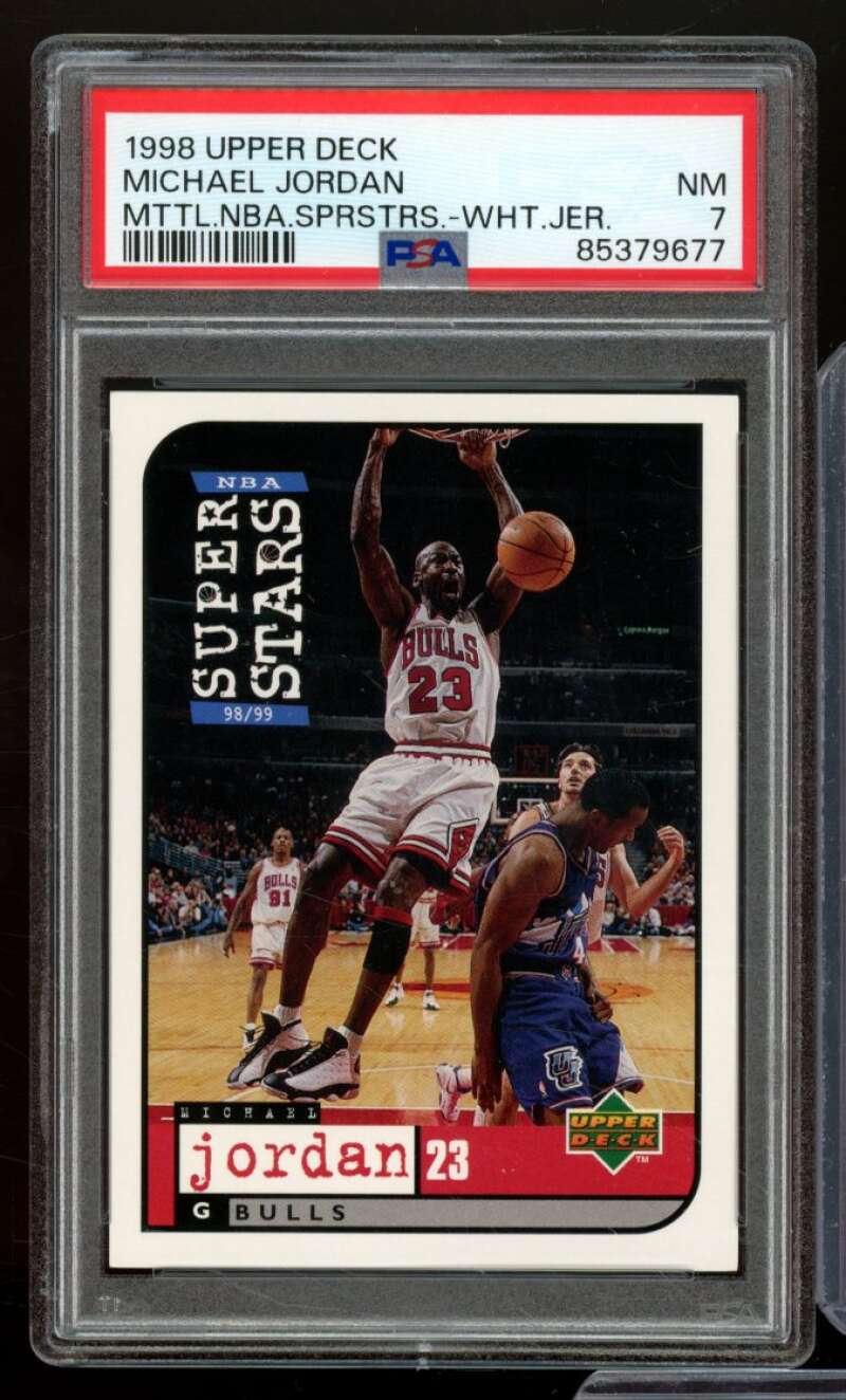 Michael Jordan Card 1998-99 Upper Deck PSA 7 Image 1