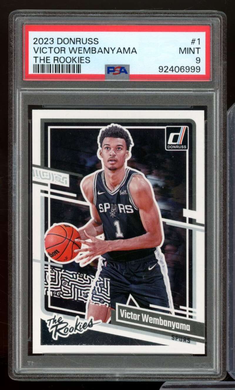 Victor Wembanyama Rookie Card 2023-24 Donruss #1 PSA 9 Image 1