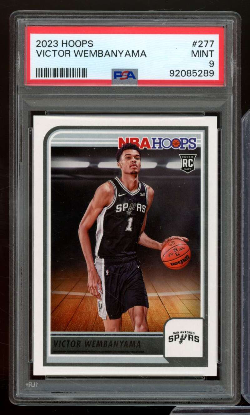 Victor Wembanyama Rookie Card 2023-24 Hoops #277 PSA 9 Image 1