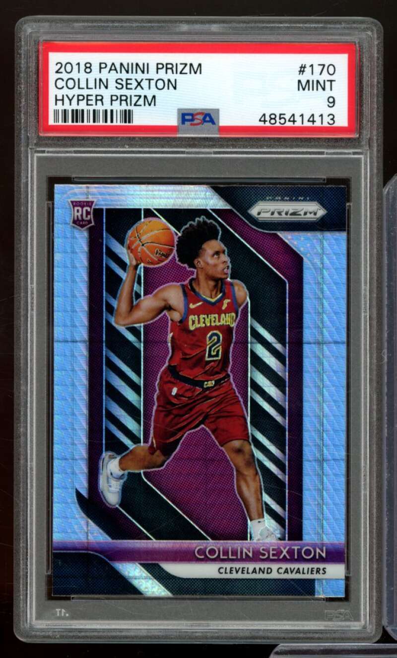 Collin Sexton Rookie Card 2018-19 Panini Prizm Hyper Prizm #170 PSA 9 Image 1