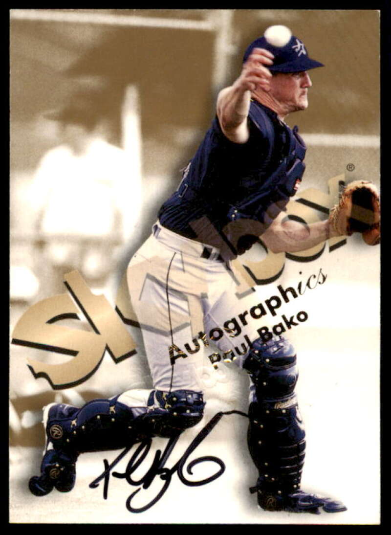 Paul Bako Card 1999 SkyBox Premium Autographics #2  Image 1
