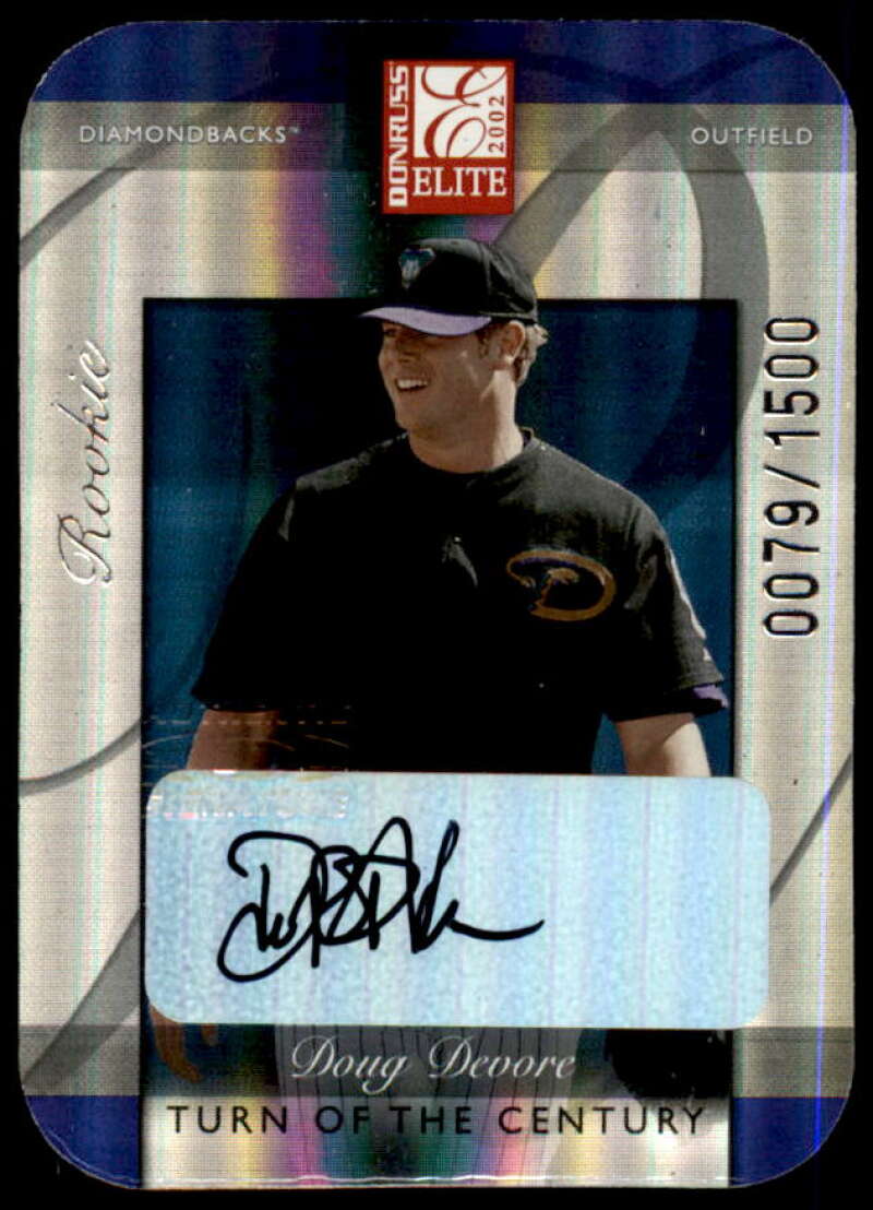 Doug Devore Rookie Card 2002 Donruss Elite Turn of the Century Autographs #174  Image 1