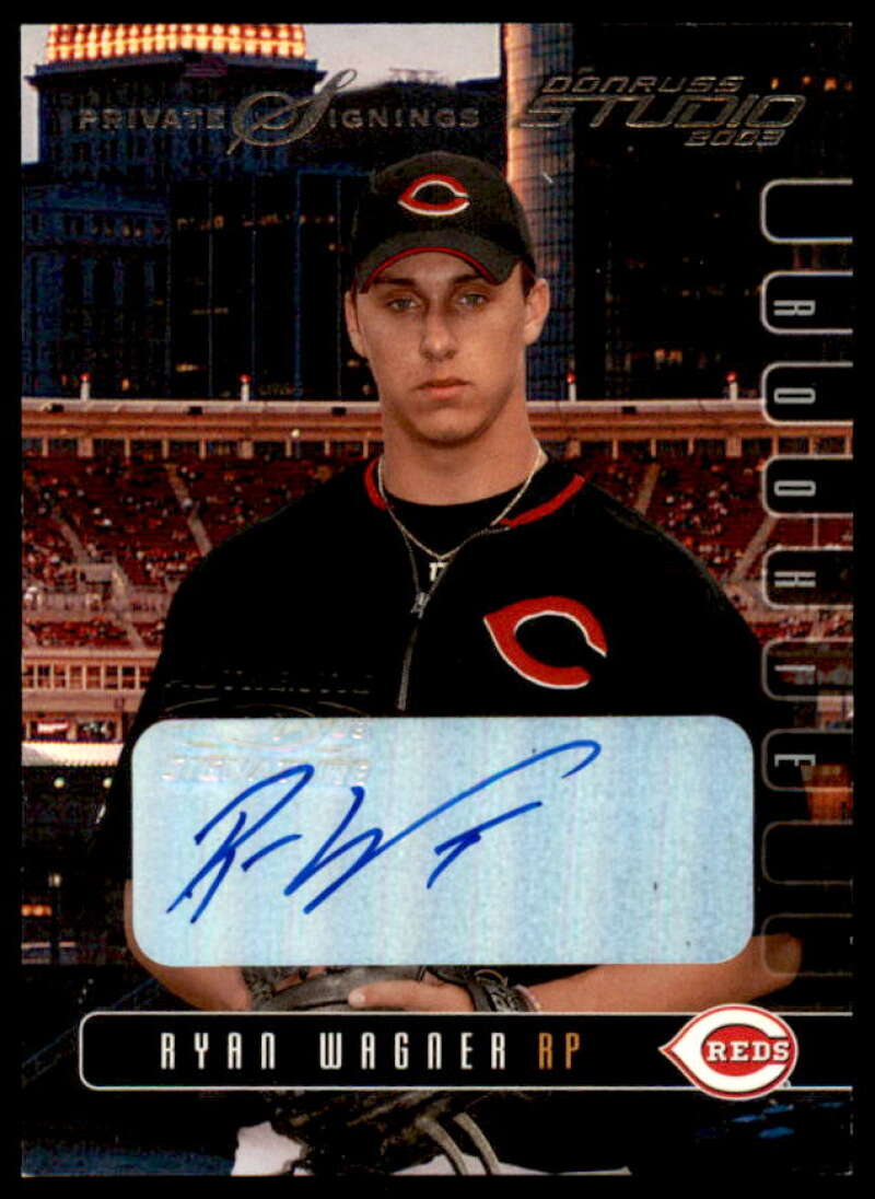 Ryan Wagner Rookie Card 2003 Studio Private Signings #206  Image 1