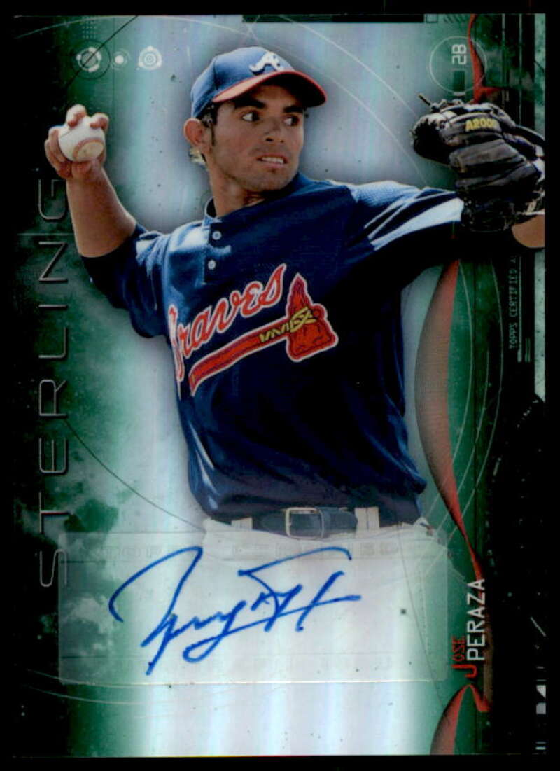 Jose Peraza 2014 Bowman Sterling Prospect Autographs Green Refractors #BSPAJPE  Image 1