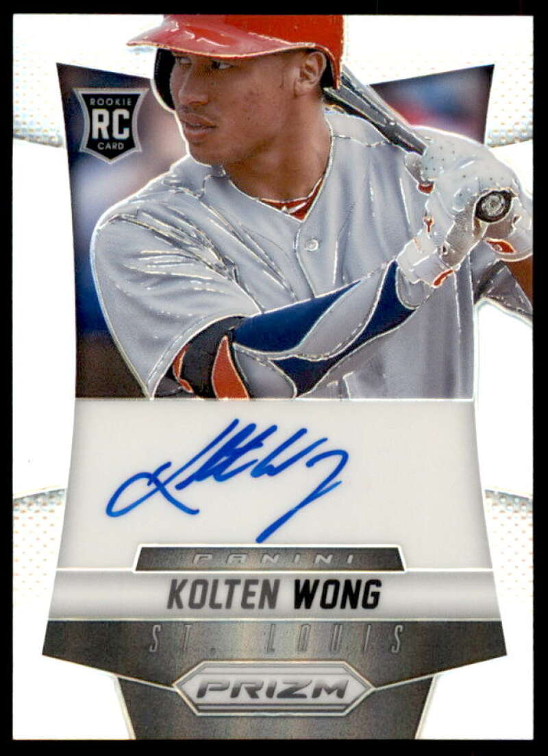 Kolten Wong Rookie Card 2014 Panini Prizm Rookie Autographs Prizms #KW  Image 1