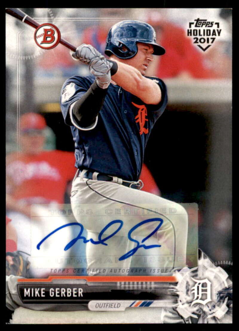 Mike Gerber Rookie Card 2017 Bowman Topps Holiday Autographs #THMG  Image 1
