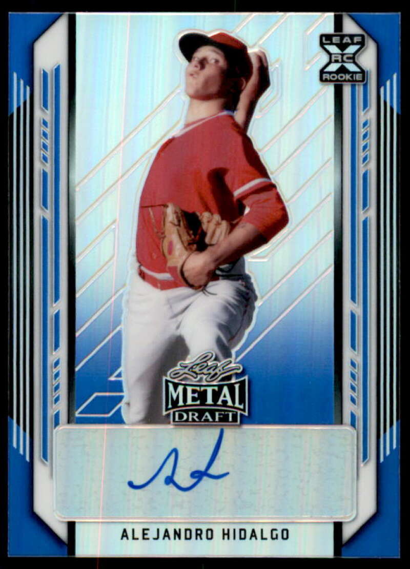 Alejandro Hidalgo Rookie Card 2021 Leaf Metal Draft Blue #BAAH1  Image 1