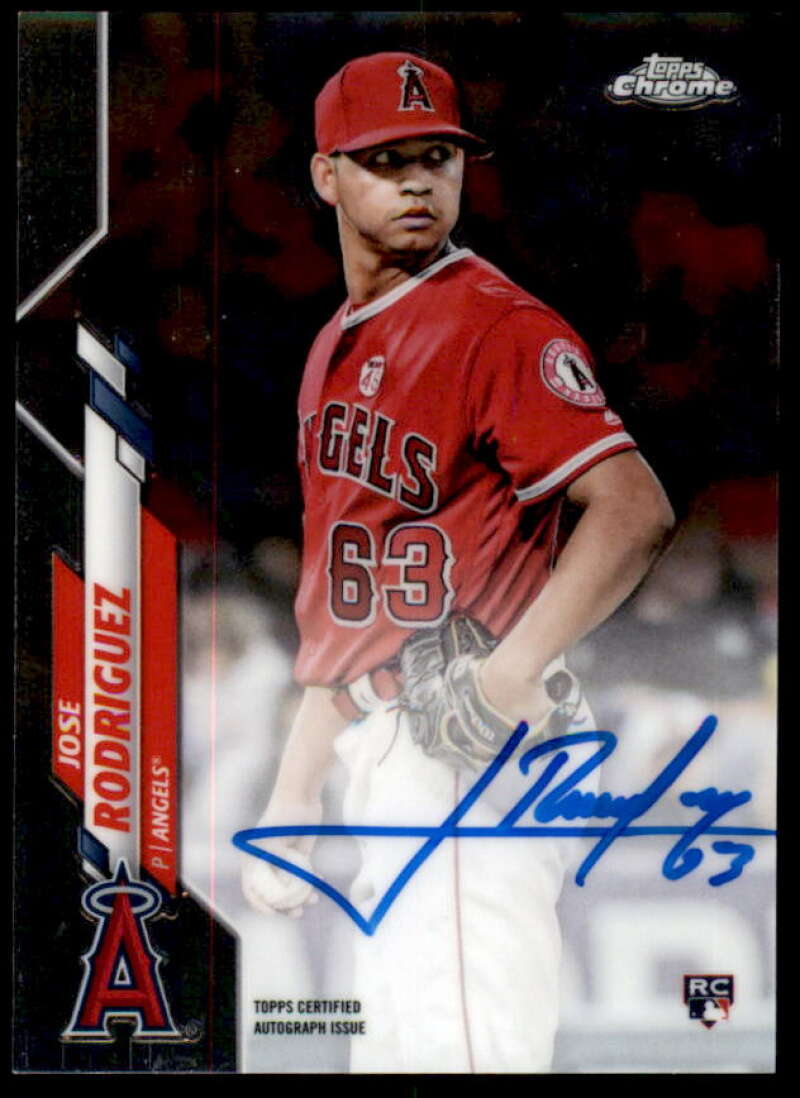 Jose Rodriguez Rookie Card 2020 Topps Chrome Rookie Autographs #RAJRO  Image 1