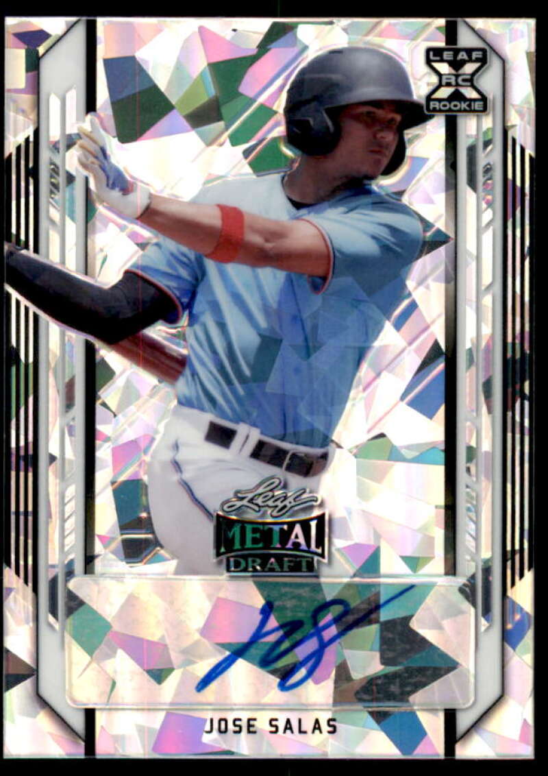 Jose Salas Rookie Card 2021 Leaf Metal Draft Crystals #BAJS1  Image 1