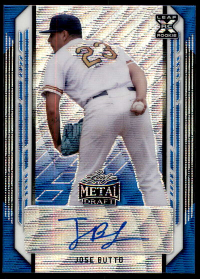 Jose Butto Rookie Card 2021 Leaf Metal Draft Blue Wave #BAJB2  Image 1