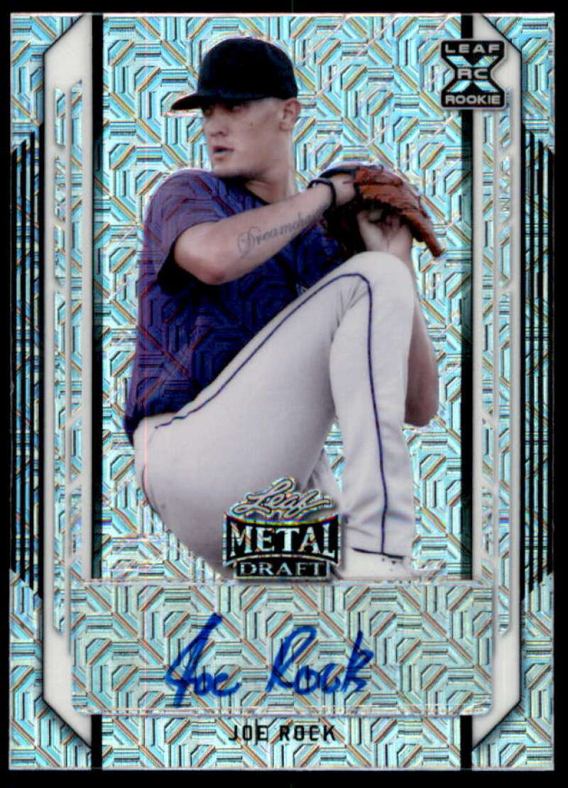 Joe Rock Rookie Card 2021 Leaf Metal Draft Mojo #BAJR1  Image 1