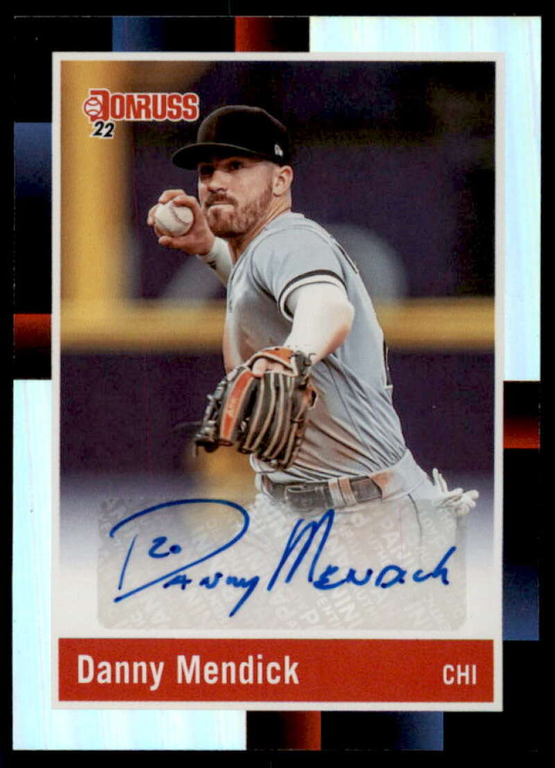 Danny Mendick Rookie Card 2022 Donruss Retro '88 Signatures Holo #100  Image 1