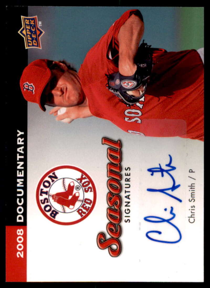 Chris Smith Rookie Card 2008 Upper Deck Documentary Seasonal Signatures #CS  Image 1