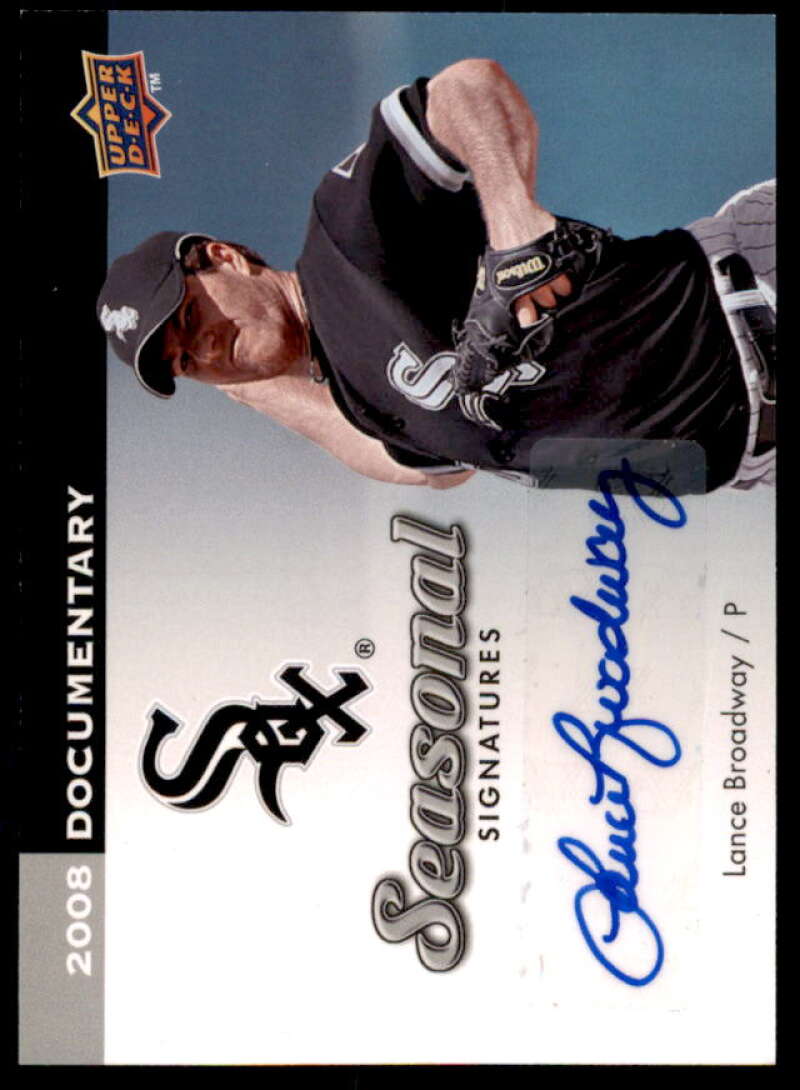Lance Broadway Card 2008 Upper Deck Documentary Seasonal Signatures #LB Image 1