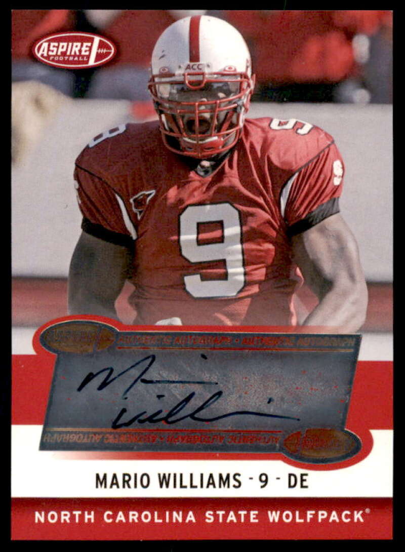 Mario Williams Rookie Card 2006 Aspire Autographs #4A  Image 1