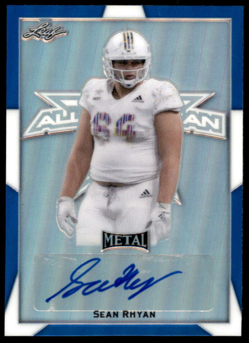 Sean Rhyan Rookie 2019 Leaf Army All-American Bowl Metal Autographs Blue #BASR1  Image 1