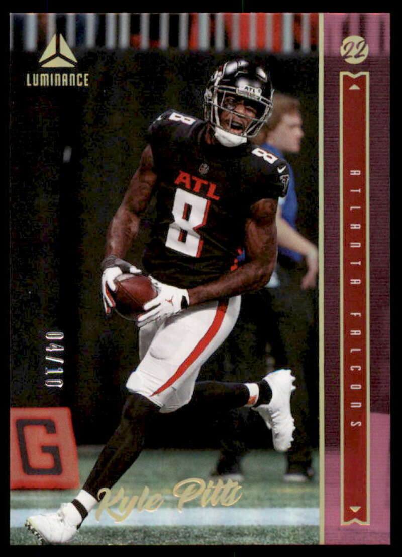 Kyle Pitts Card 2022 Panini Luminance Pink #4  Image 1