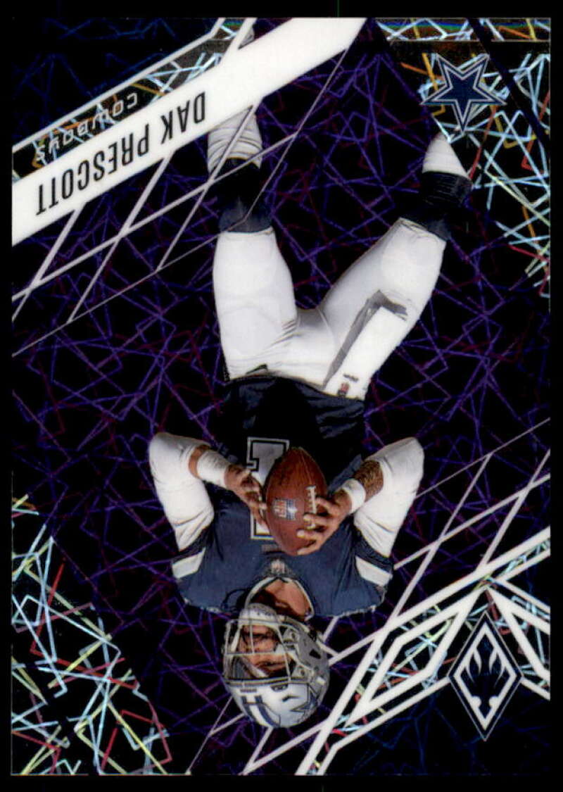 Dak Prescott Card 2022 Panini Phoenix Purple Lazer #98  Image 1