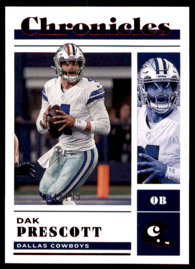 Dak Prescott Card 2022 Panini Chronicles Red #18  Image 1