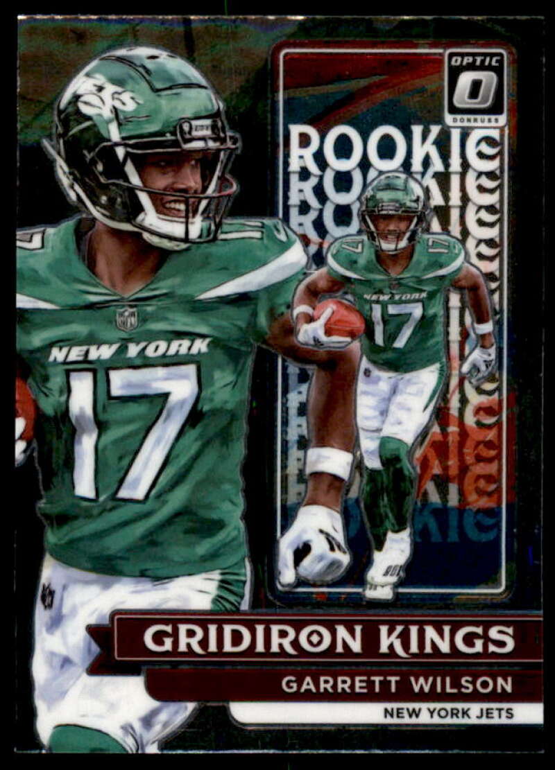 Garrett Wilson Rookie Card 2022 Donruss Optic Rookie Gridiron Kings #5  Image 1