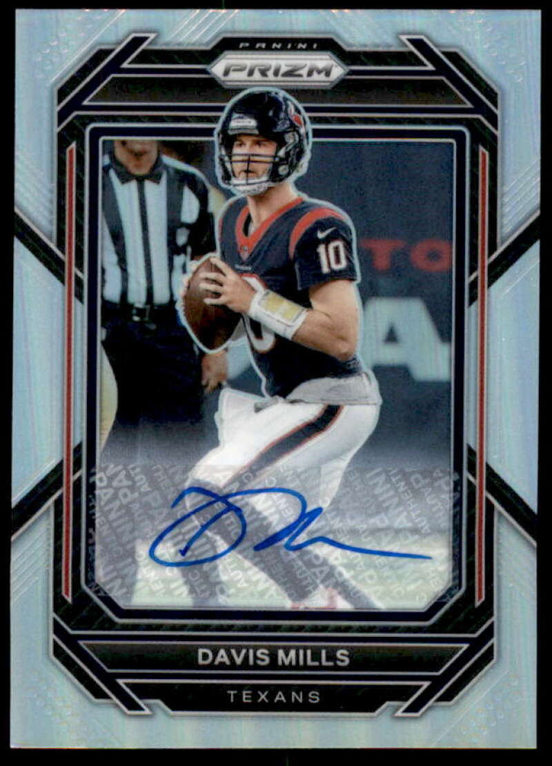 Davis Mills Card 2022 Panini Prizm Autographs Prizms #113  Image 1