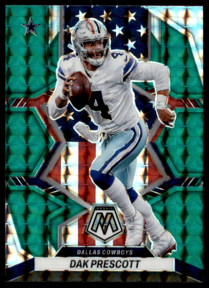 Dak Prescott NP Card 2022 Panini Mosaic Mosaic Green #258  Image 1