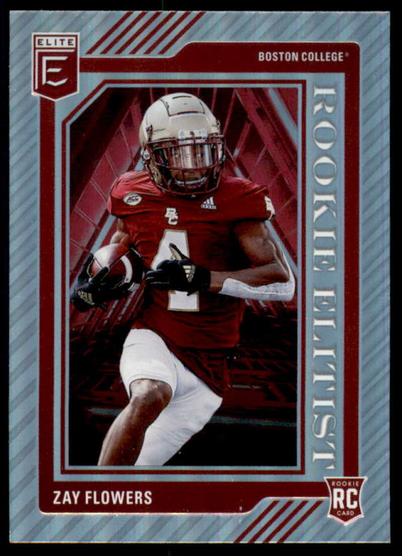 Zay Flowers Rookie Card 2023 Elite Rookie Elitist #12  Image 1