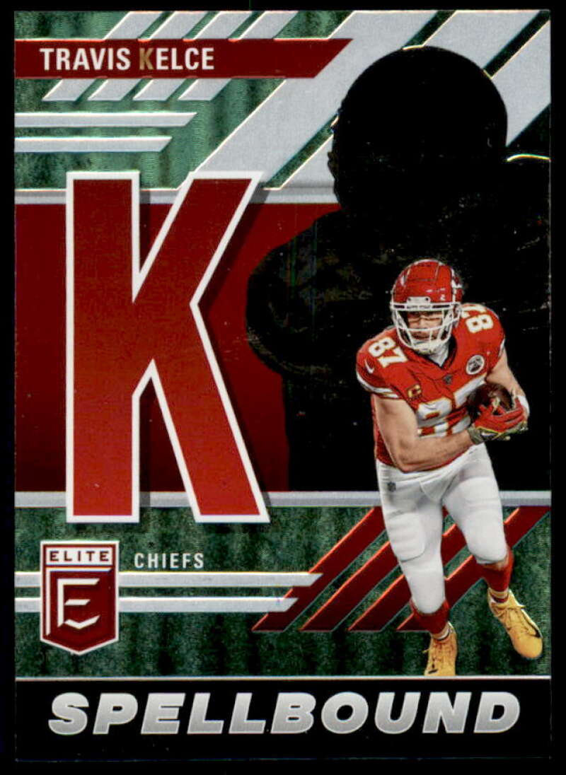 Travis Kelce Card 2023 Elite Spellbound Green #30  Image 1