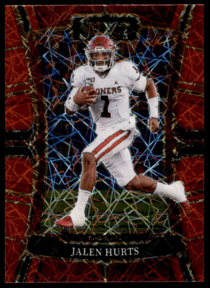 Jalen Hurts Card 2023 Select Draft Picks Prizms Red Lazer #32  Image 1