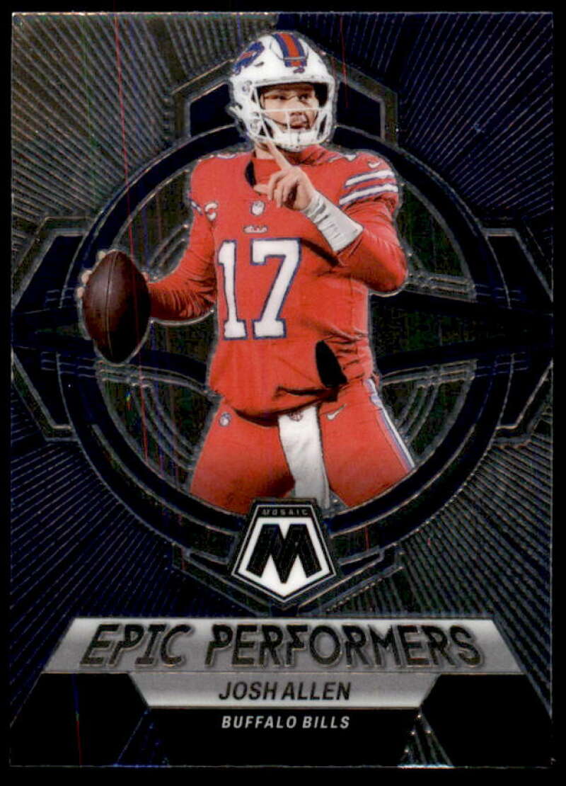 Josh Allen Card 2023 Panini Mosaic Epic Performers #3  Image 1