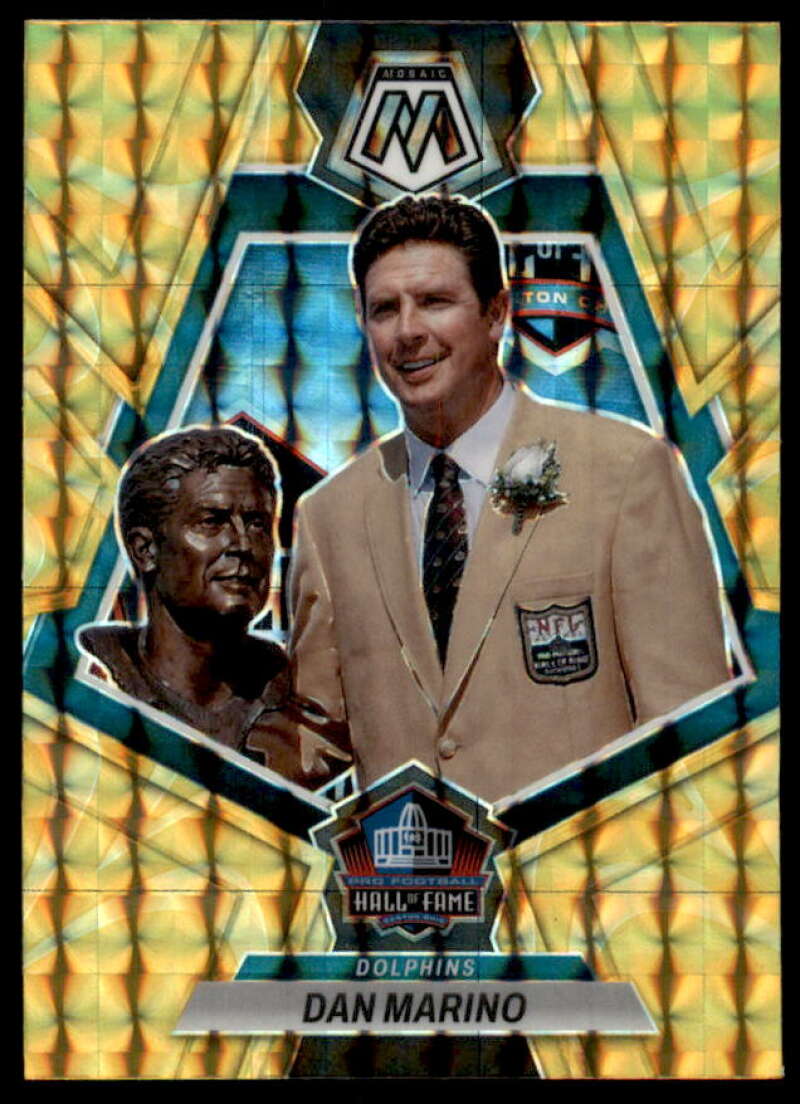 Dan Marino HOF Card 2023 Panini Mosaic Mosaic Reactive Yellow #277  Image 1