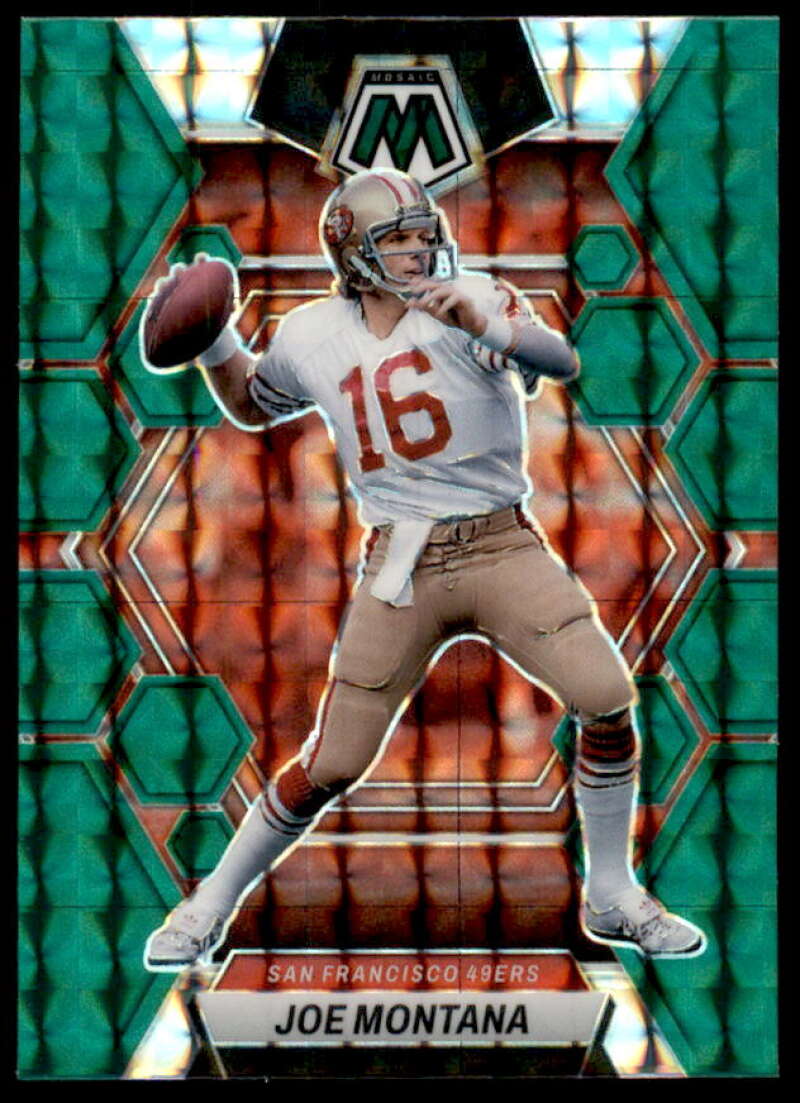 Joe Montana Card 2023 Panini Mosaic Mosaic Green #217  Image 1