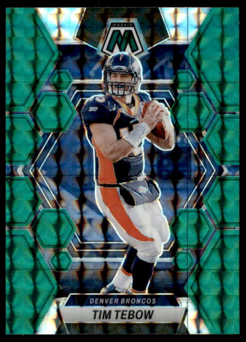 Tim Tebow Card 2023 Panini Mosaic Mosaic Green #71  Image 1