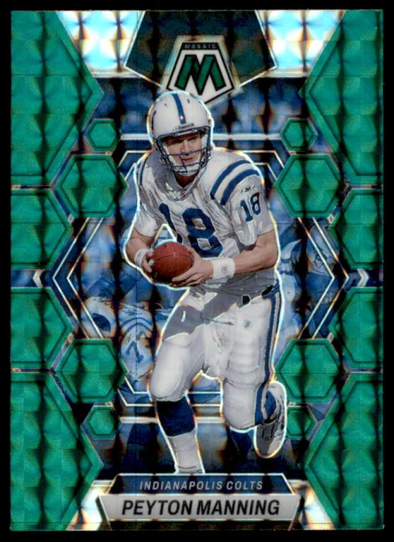 Peyton Manning Card 2023 Panini Mosaic Mosaic Green #100  Image 1