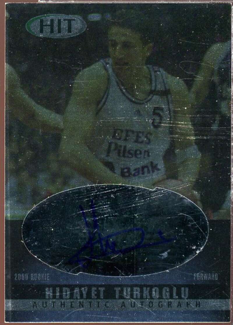 Hedo Turkoglu Rookie Card 2000 SAGE HIT Autographs Emerald #28  Image 1