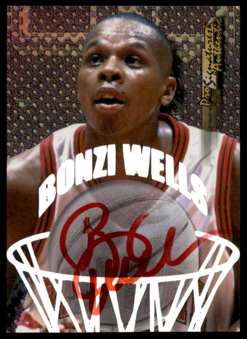 Bonzi Wells Rookie Card 1998 Collector's Edge Impulse Pro Signatures #12  Image 1