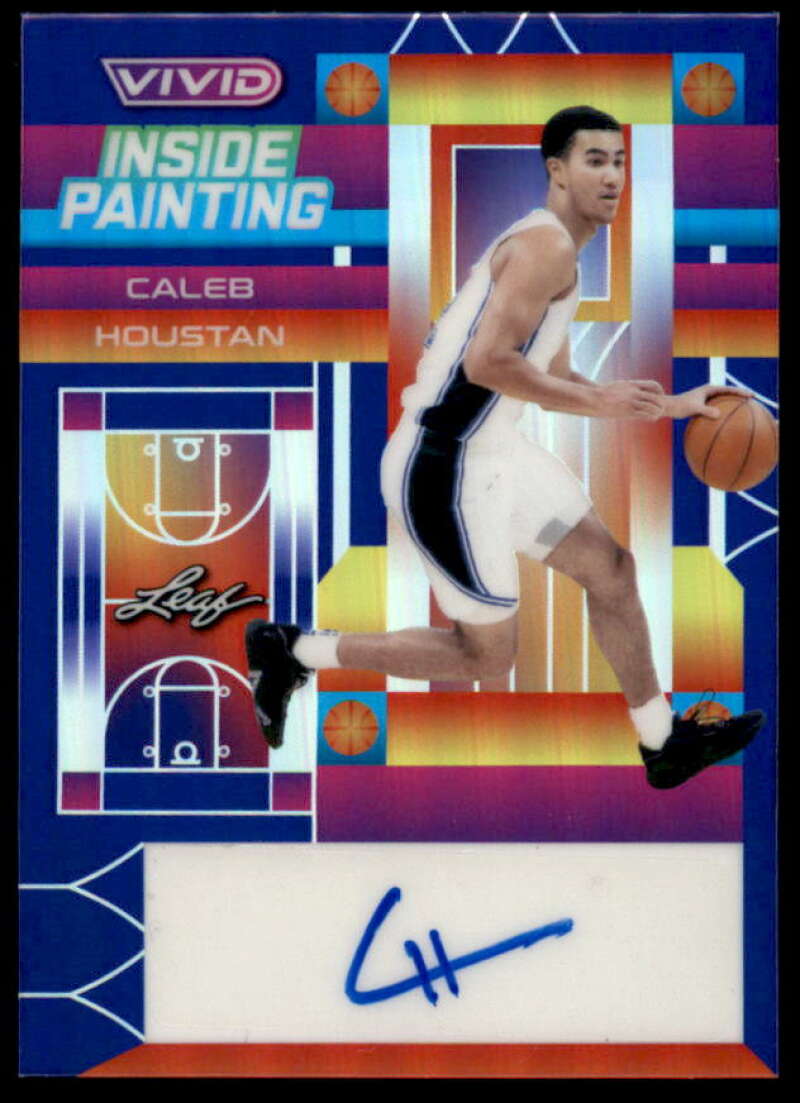 Caleb Houstan AU Rookie Card 2022-23 Leaf Vivid Inside Painting #IP-CH1  Image 1