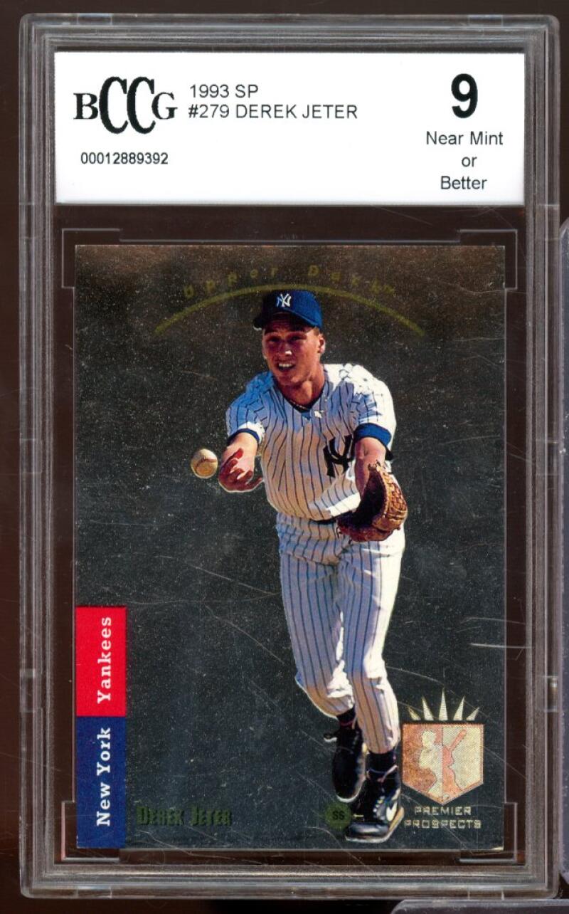 1993 SP #279 Derek Jeter Rookie Card BGS BCCG 9 Near Mint+ Image 1