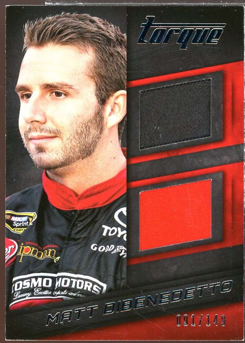 Matt DiBenedetto Card 2016 Panini Torque Dual Materials #16  Image 1