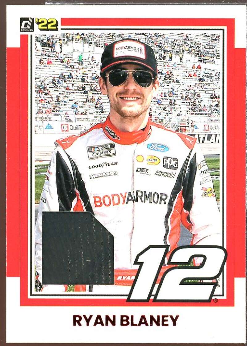 Ryan Blaney Card 2022 Donruss Retro '81 Relics #44  Image 1