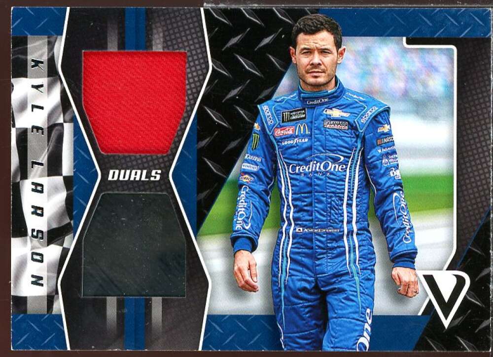 Kyle Larson Card 2019 Panini Victory Lane Dual Swatches #17  Image 1