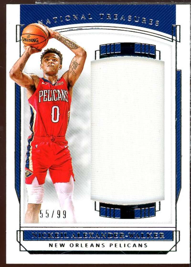 Nickeil Alexander-Walker 2019-20 National Treasures Rookie Jumbo Materials #18  Image 1